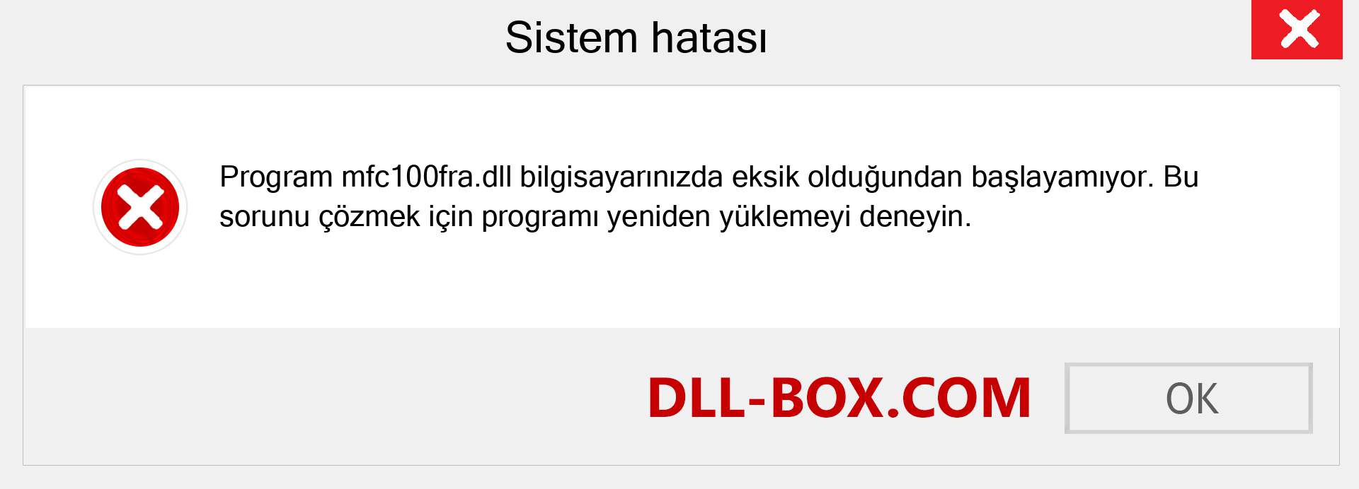 mfc100fra.dll dosyası eksik mi? Windows 7, 8, 10 için İndirin - Windows'ta mfc100fra dll Eksik Hatasını Düzeltin, fotoğraflar, resimler